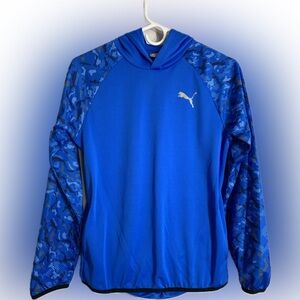 Boys Blue Puma Hoodie
